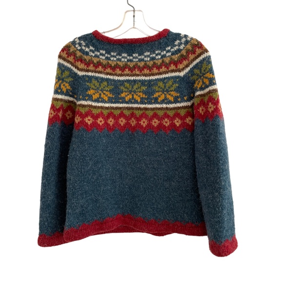 American South Side Sweater Made in Peru Fair Isle Small - Picture 3 of 4